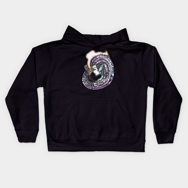 Zodiac sign aquarius Kids Hoodie by Nicky2342